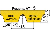 Зубчатые полиуретановые ремни типа AT15